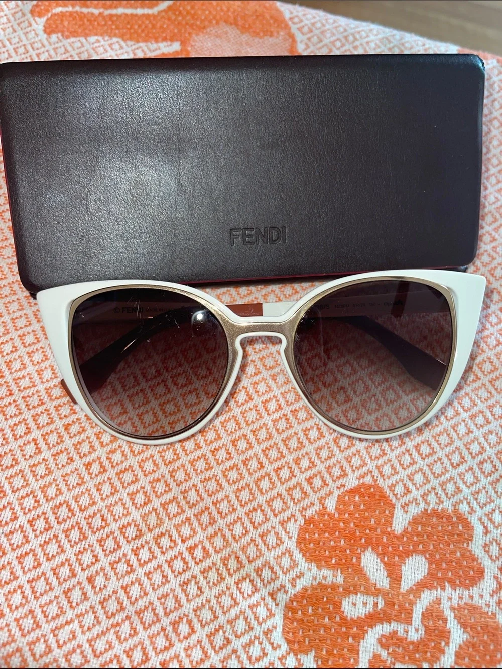 Fendi cateye sunglasses & case